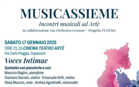 “Voces Intimae”: gran finale per “Musicassieme” a Capannori