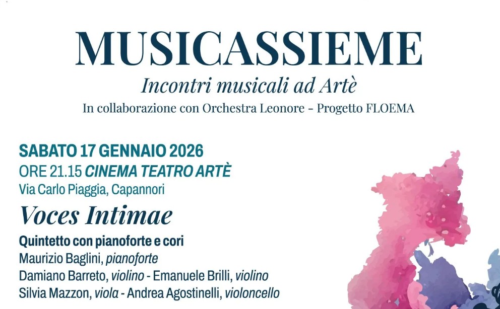 “Voces Intimae”: gran finale per “Musicassieme” a Capannori